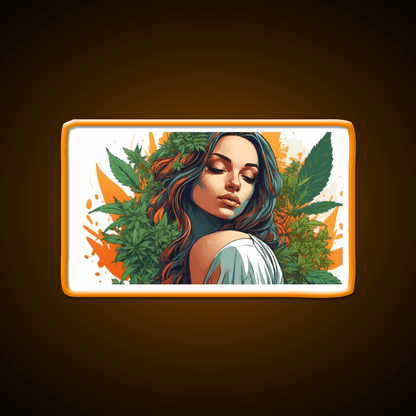 Canna Latina Hemp Inspired Green Leaf Led Neon Sign Rgb Color - Shineneon