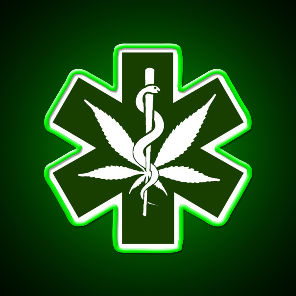 Canna Meds Hemp Inspired Green Leaf Led Neon Sign Rgb Color - LED neon sign view 8