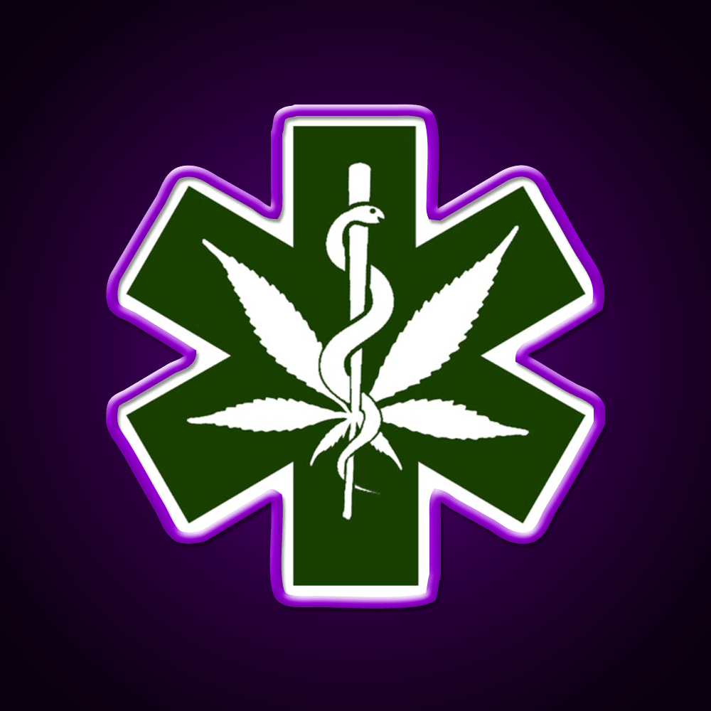 Canna Meds Hemp Inspired Green Leaf Led Neon Sign Rgb Color - Shineneon