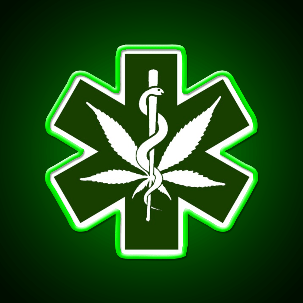 Canna Meds Hemp Inspired Green Leaf Led Neon Sign Rgb Color - Shineneon