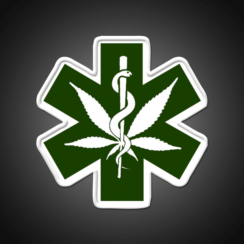 Canna Meds Hemp Inspired Green Leaf Led Neon Sign Rgb Color - Shineneon