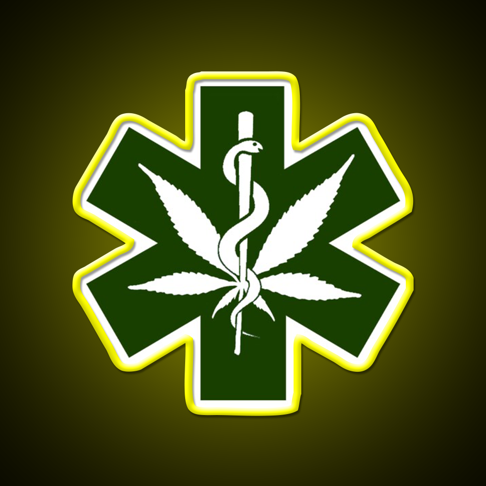 Canna Meds Hemp Inspired Green Leaf Led Neon Sign Rgb Color - LED neon sign view 7