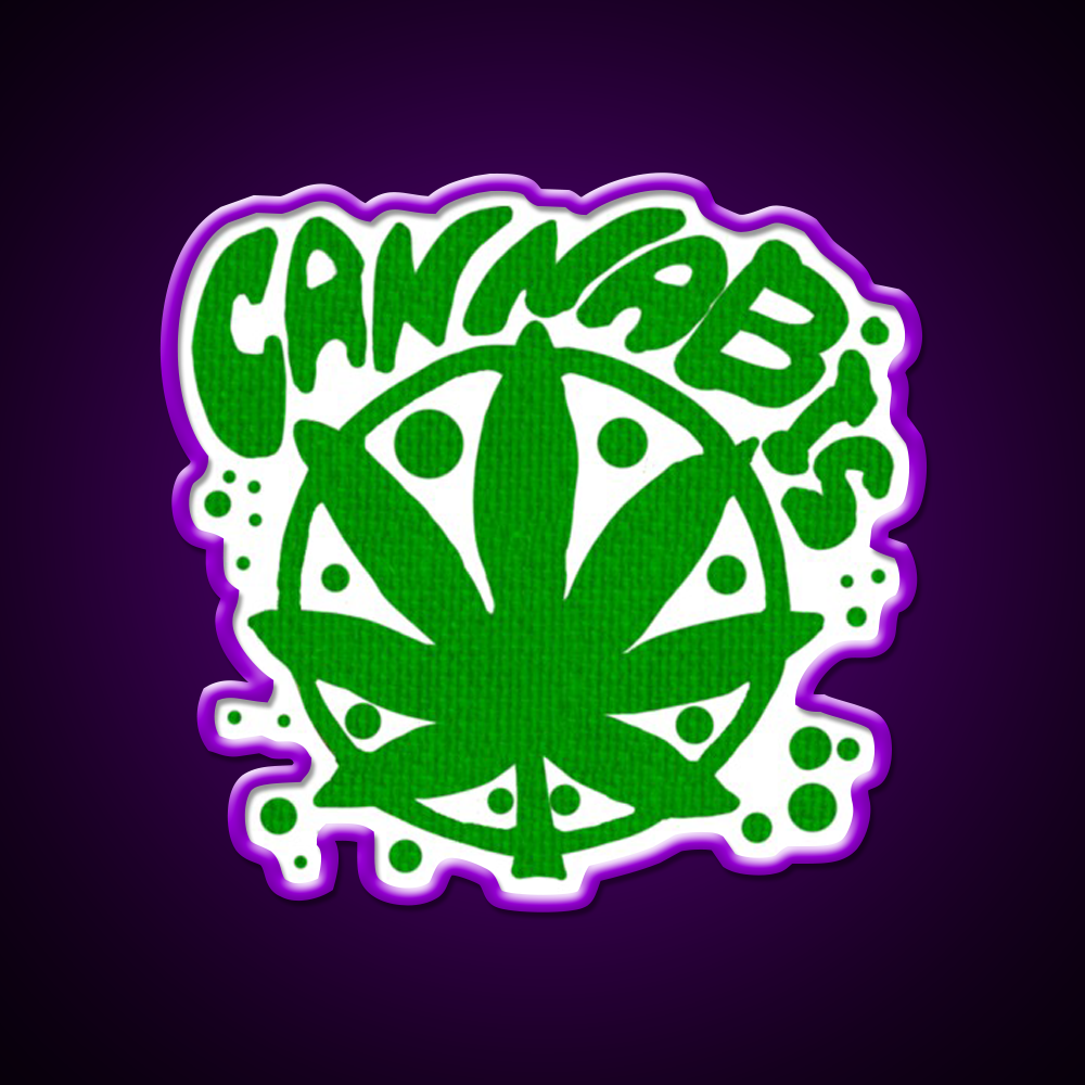 Cannabisskull Skull Hemp Inspired Green Leaf Led Neon Sign 420 Neon Decor Rgb Color - LED neon sign view 9