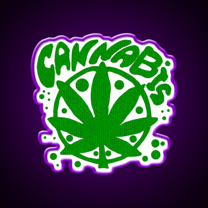 Cannabisskull Skull Hemp Inspired Green Leaf Led Neon Sign 420 Neon Decor Rgb Color - LED neon sign view 9