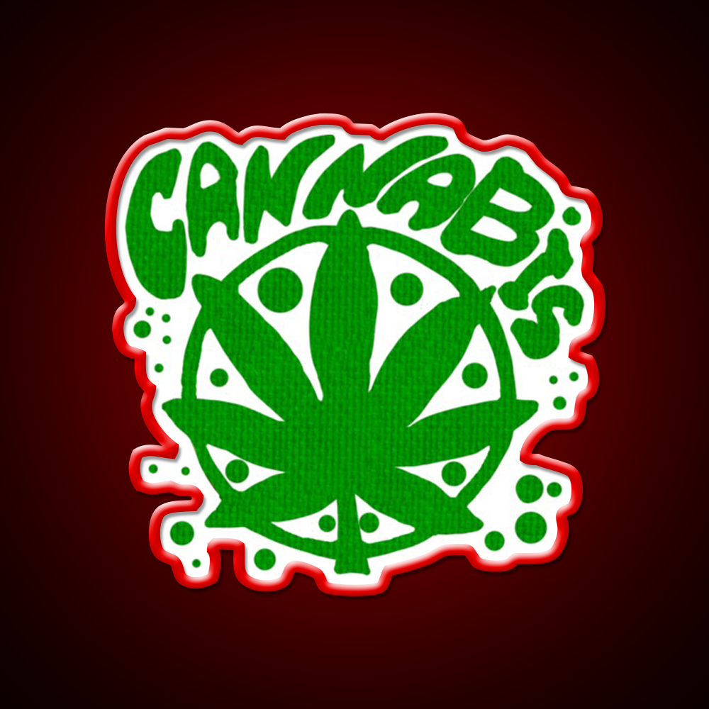 Cannabisskull Skull Hemp Inspired Green Leaf Led Neon Sign 420 Neon Decor Rgb Color - LED neon sign view 10