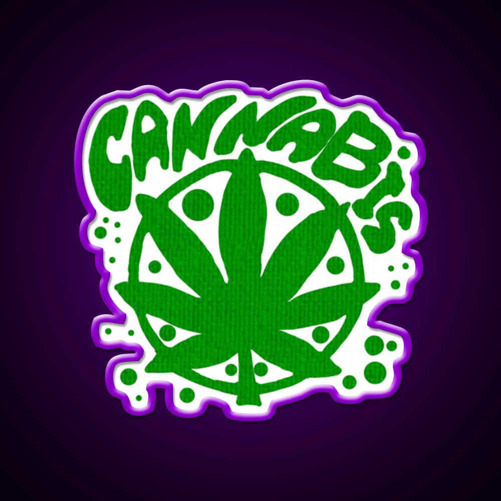 Cannabisskull Skull Hemp Inspired Green Leaf Led Neon Sign 420 Neon Decor Rgb Color - Shineneon