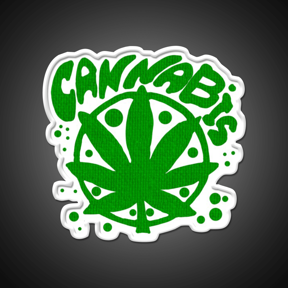 Cannabisskull Skull Hemp Inspired Green Leaf Led Neon Sign 420 Neon Decor Rgb Color - Shineneon