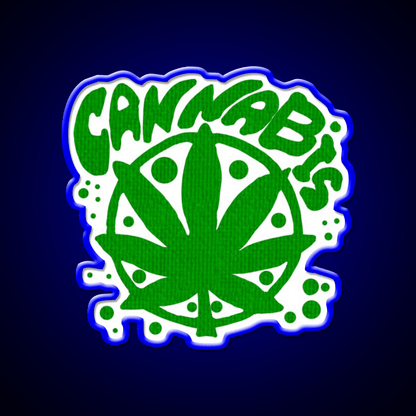 Cannabisskull Skull Hemp Inspired Green Leaf Led Neon Sign 420 Neon Decor Rgb Color - Shineneon