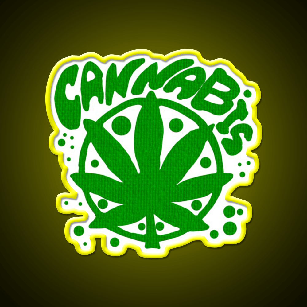 Cannabisskull Skull Hemp Inspired Green Leaf Led Neon Sign 420 Neon Decor Rgb Color - Shineneon