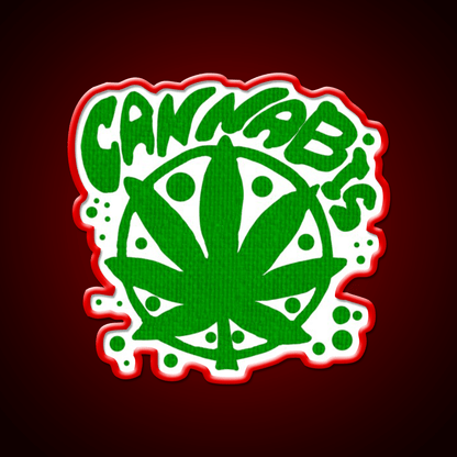 Cannabisskull Skull Hemp Inspired Green Leaf Led Neon Sign 420 Neon Decor Rgb Color - Shineneon