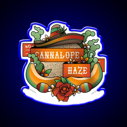 Cannalope Haze Hemp Inspired Green Leaf Led Neon Sign Rgb Color - Shineneon