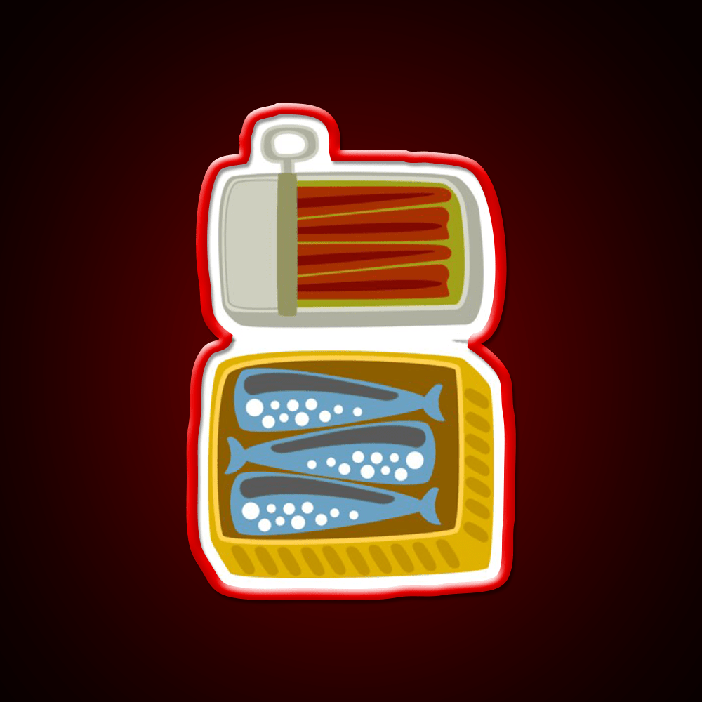 Canned Fish Snack Food Led Neon Sign Rgb Color - Shineneon