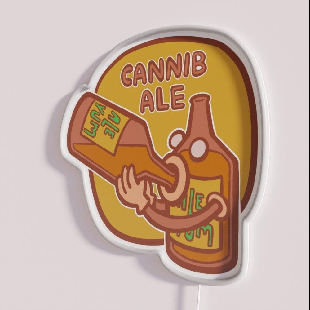 Cannib Ale New Cannibal Ale Rgb Led Neon Sign - Shineneon