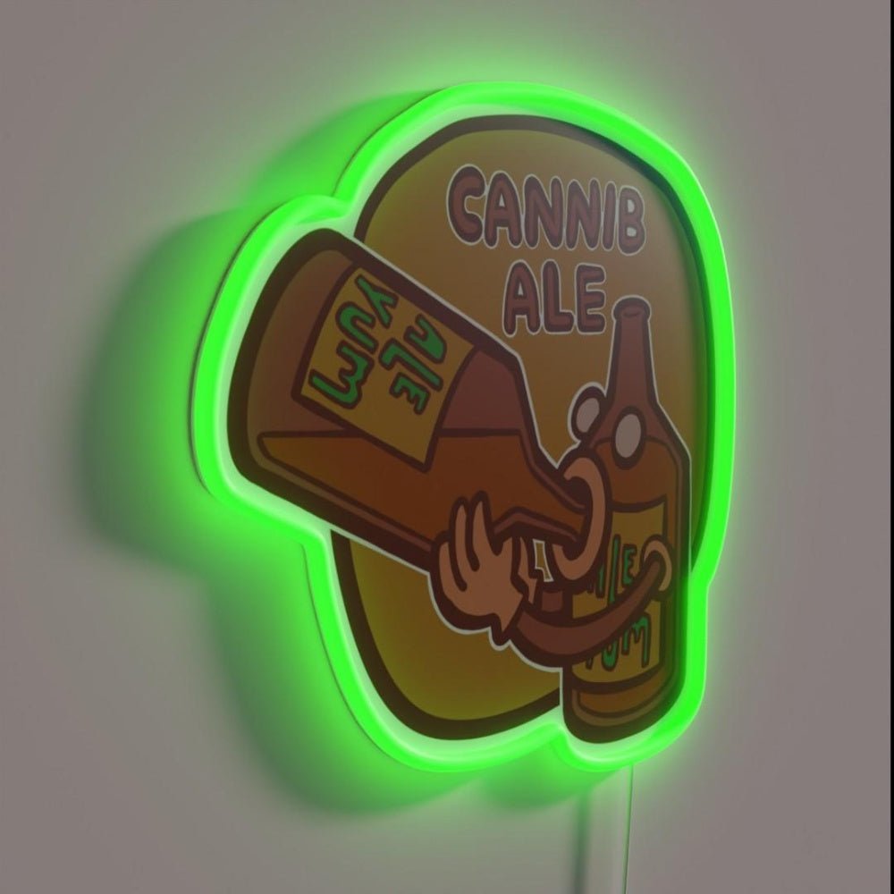 Cannib Ale New Cannibal Ale Rgb Led Neon Sign - Shineneon