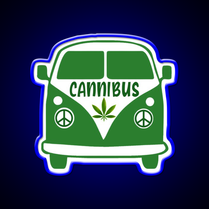 Cannibus Hemp Inspired Green Leaf Led Neon Sign Rgb Color - LED neon sign view 5