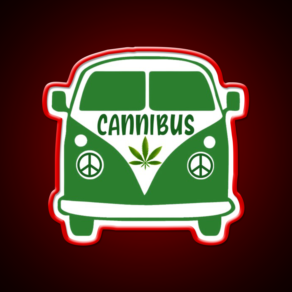 Cannibus Hemp Inspired Green Leaf Led Neon Sign Rgb Color - LED neon sign view 10