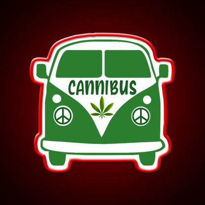 Cannibus Hemp Inspired Green Leaf Led Neon Sign Rgb Color - LED neon sign view 10