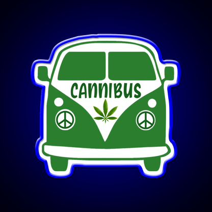 Cannibus Hemp Inspired Green Leaf Led Neon Sign Rgb Color - Shineneon