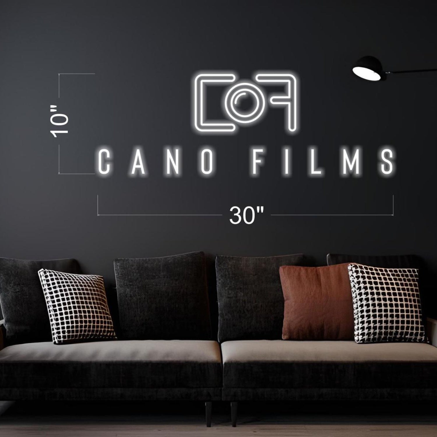 Cano Films Camera Icon White Led Neon Sign For Studio Home Decor | Shineneon