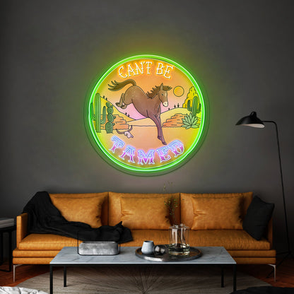 Cant Be Tamed Horse Desser Neon Signs - Shineneon