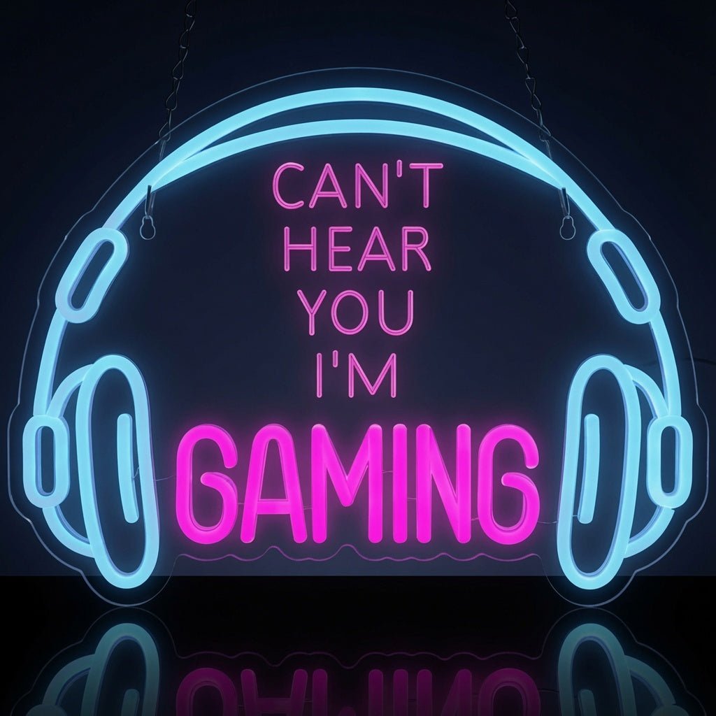 Can't Hear You I'm Gaming LED Neon Sign - Shineneon