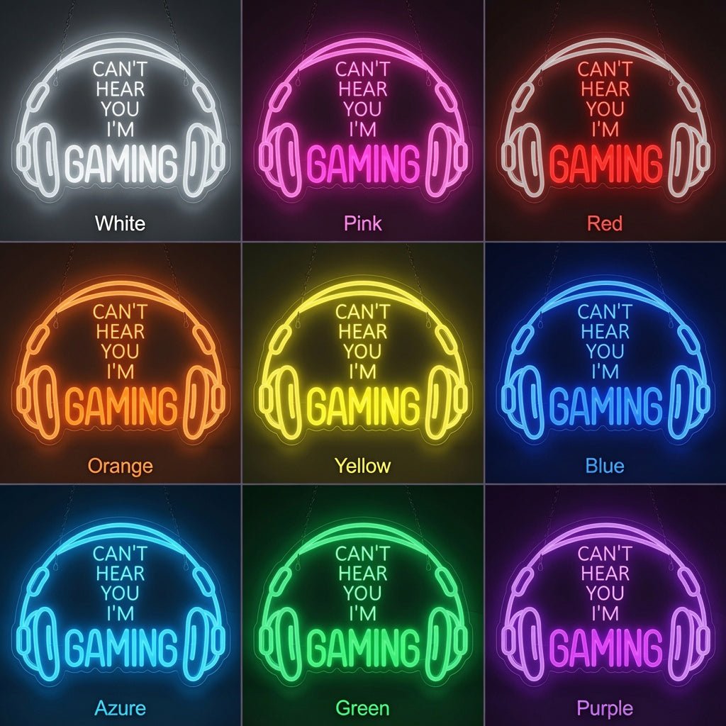Can't Hear You I'm Gaming LED Neon Sign - Shineneon