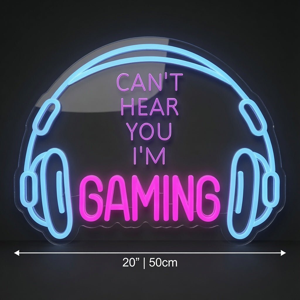 Can't Hear You I'm Gaming LED Neon Sign - Shineneon