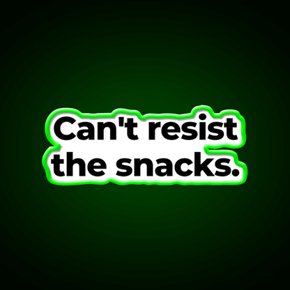 Cant Resist The Snacks Snack Food Led Neon Sign Rgb Color - Shineneon