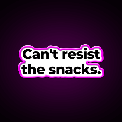 Cant Resist The Snacks Snack Food Led Neon Sign Rgb Color - Shineneon
