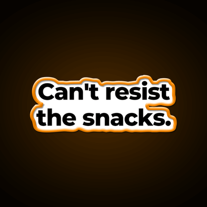Cant Resist The Snacks Snack Food Led Neon Sign Rgb Color - Shineneon
