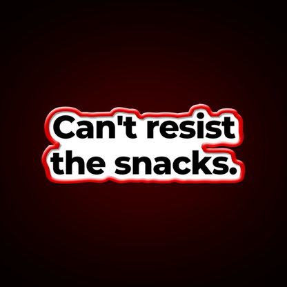 Cant Resist The Snacks Snack Food Led Neon Sign Rgb Color - Shineneon