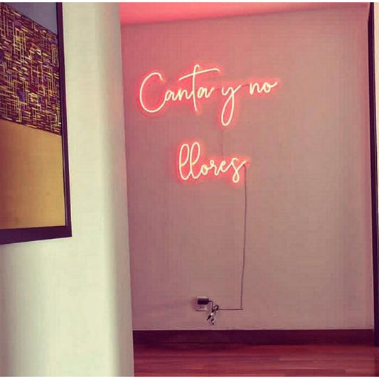 Canta Y No Llores Led Sign Business Neon Sign