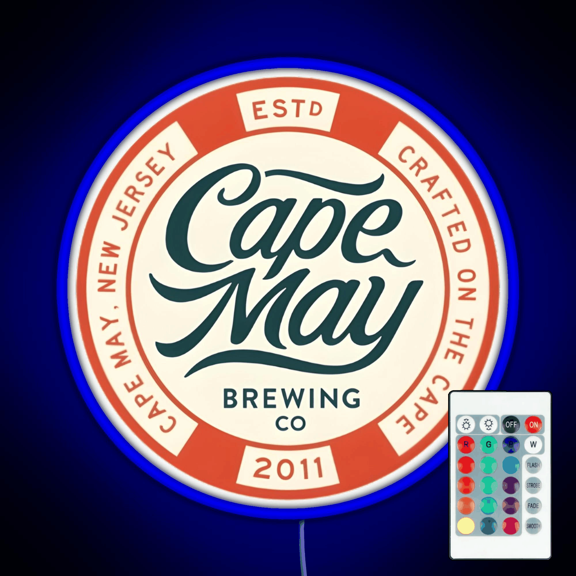 Cape May Brewing Co Rgb Led Neon Sign Pop Wall Art