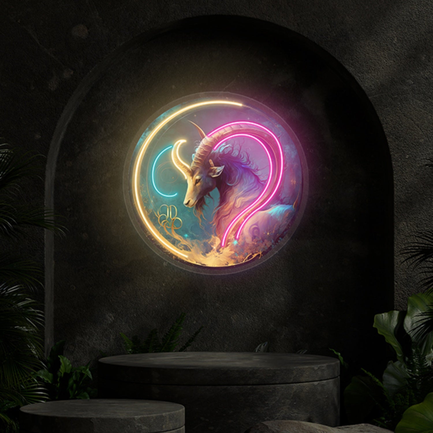 Capricorn Uv Zodiac Horoscope Neon | Shineneon