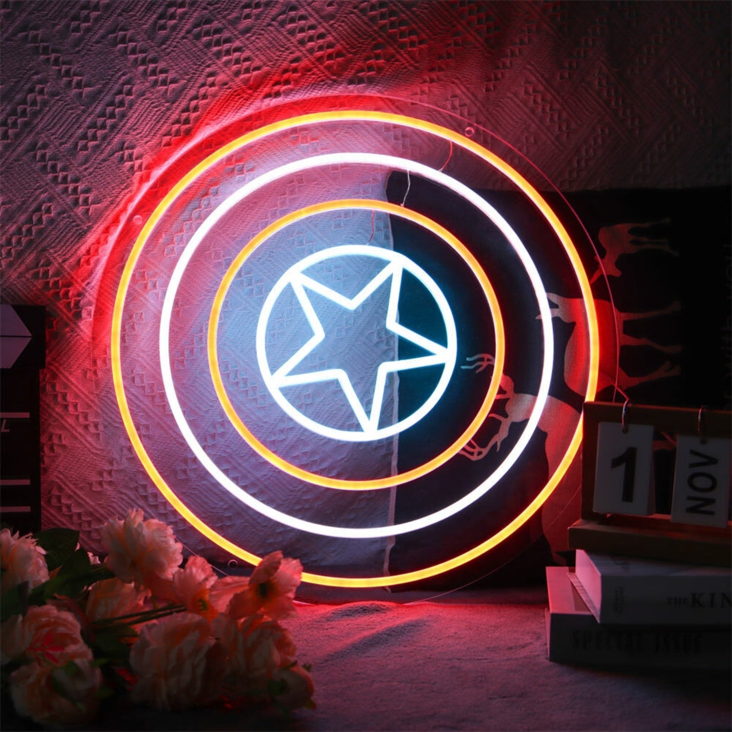 Captain American Shield Led Neon Sign - Shineneon