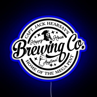 Captain Jack Hearsays Brewing Home Of The Mega Rgb Neon Sign - Shineneon