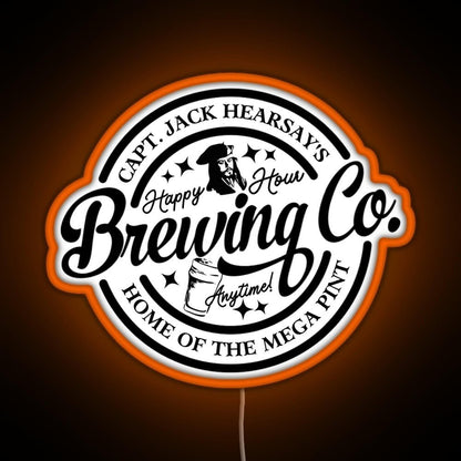 Captain Jack Hearsays Brewing Home Of The Mega Rgb Neon Sign - Shineneon