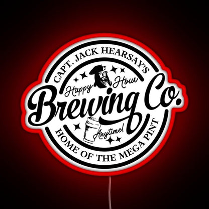 Captain Jack Hearsays Brewing Home Of The Mega Rgb Neon Sign - Shineneon