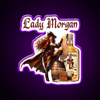 Captain Ladys Miss Morgan Cocktail Bar Decor Led Neon Sign Rgb Color - Shineneon