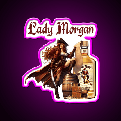 Captain Ladys Miss Morgan Cocktail Bar Decor Led Neon Sign Rgb Color - Shineneon