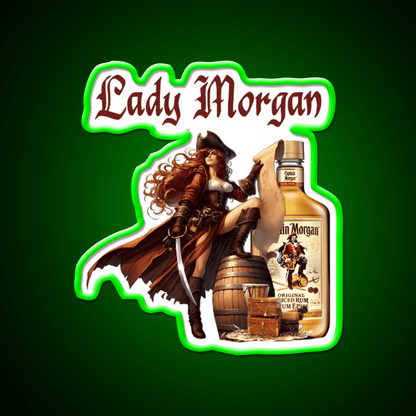Captain Ladys Miss Morgan Cocktail Bar Decor Led Neon Sign Rgb Color - Shineneon