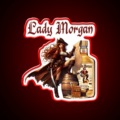 Captain Ladys Miss Morgan Cocktail Bar Decor Led Neon Sign Rgb Color - Shineneon
