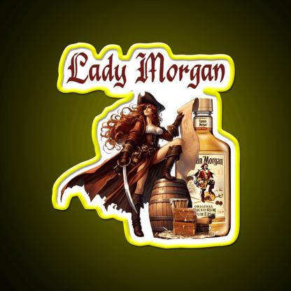 Captain Ladys Miss Morgan Cocktail Bar Decor Led Neon Sign Rgb Color - Shineneon