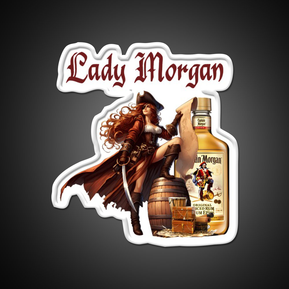 Captain Ladys Miss Morgan Cocktail Bar Decor Led Neon Sign Rgb Color - LED neon sign view 11