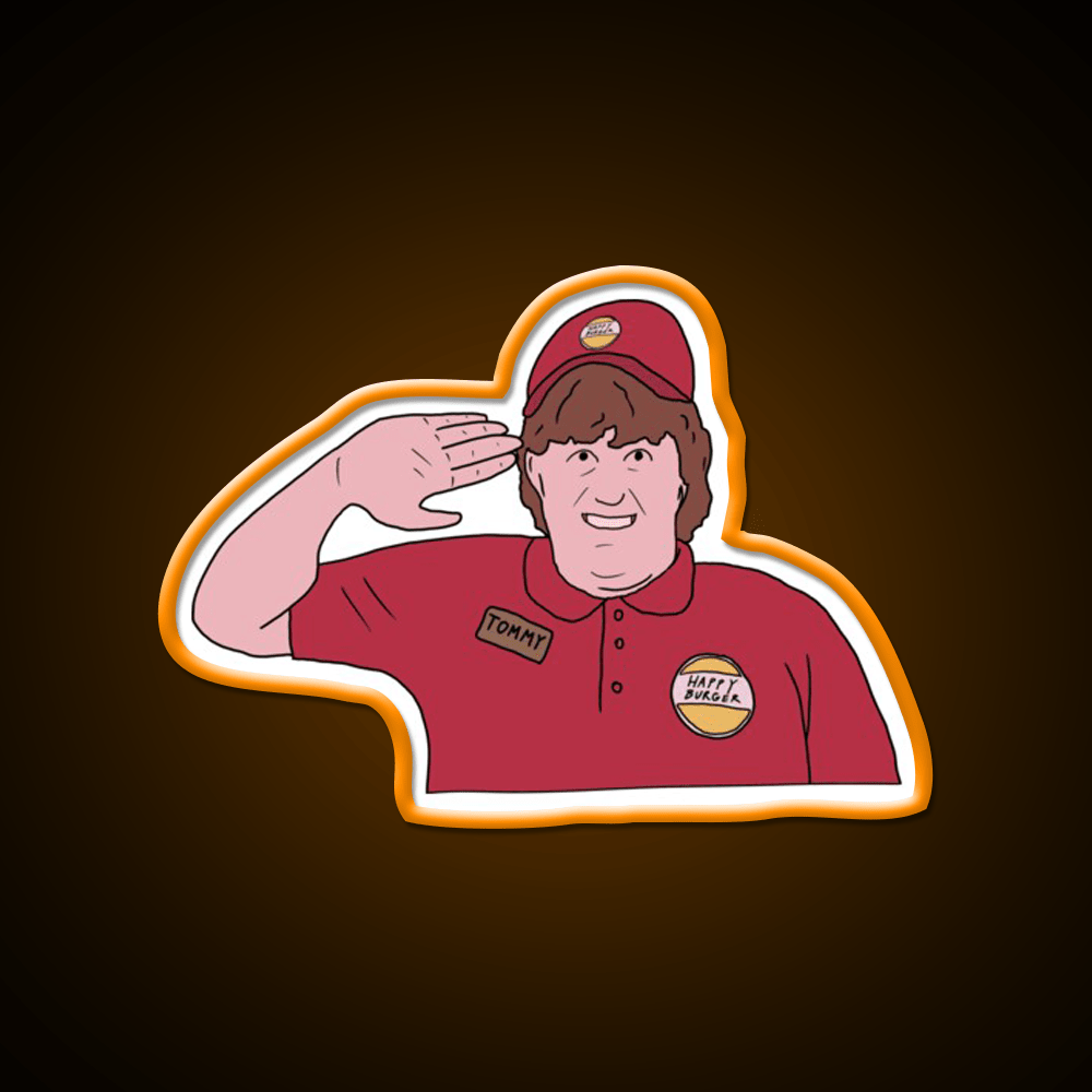 Captain Tommy Come Fly With Me Fast Food Led Neon Sign For Burger Place Rgb Color - Shineneon