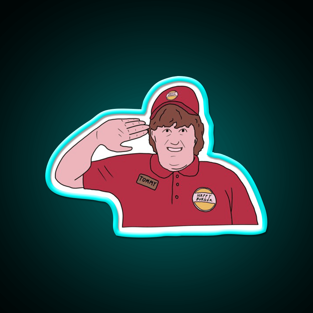 Captain Tommy Come Fly With Me Fast Food Led Neon Sign For Burger Place Rgb Color - Shineneon