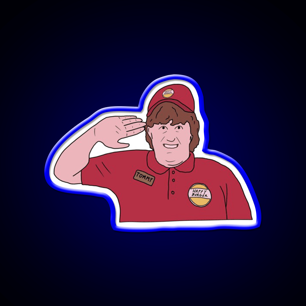 Captain Tommy Come Fly With Me Fast Food Led Neon Sign For Burger Place Rgb Color - Shineneon