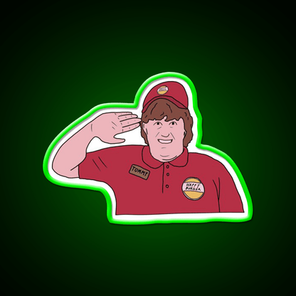 Captain Tommy Come Fly With Me Fast Food Led Neon Sign For Burger Place Rgb Color - Shineneon