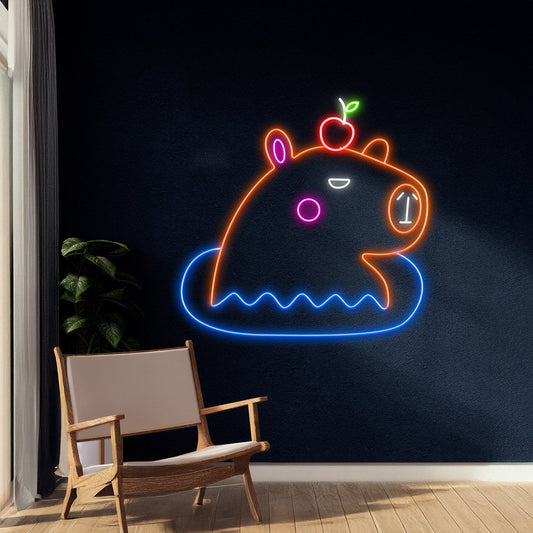 Capybara Neon Sign Capybara Led Light