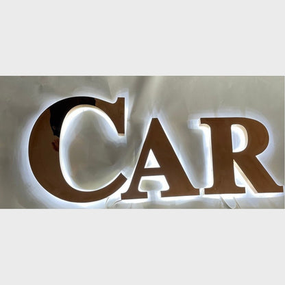 Car 3D Backlit Channel Letters Led Light Sign - Shineneon